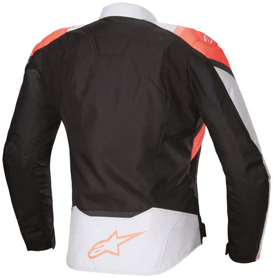 Alpinestars Stella T-Jaws V4 WP Textile Jacket - Black/Ice Grey/Fluo Coral - Motorcycle.cu.uk